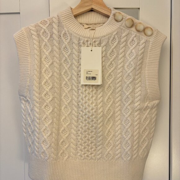 Sezane Grégoire Jumper in Ecru *BNWT* (merino wool & cotton blend) - Picture 5 of 8
